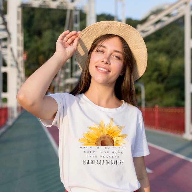 T-shirt Cultivez à l'endroit où vous avez été plantés (Créateur téléchargé)