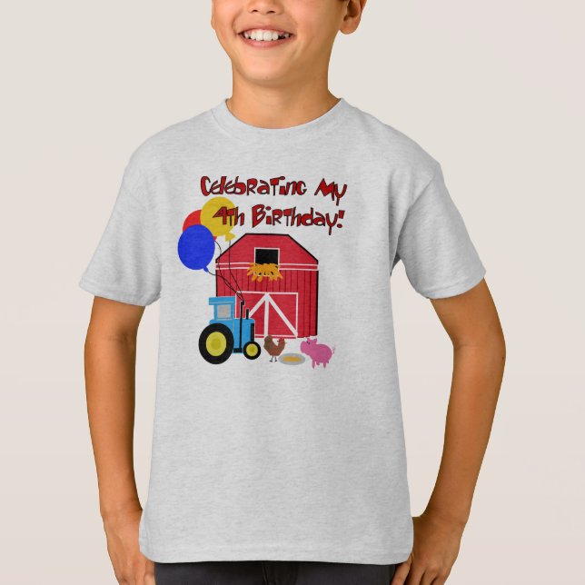 T-shirt Cultivez le 4ème anniversaire (Devant)