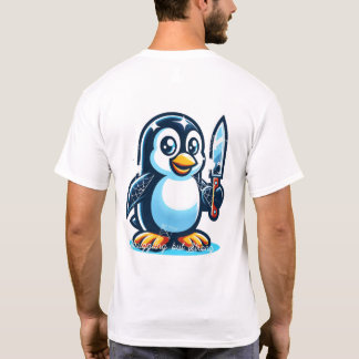 T-shirt Culture antique et design imprimé de pingouin mign