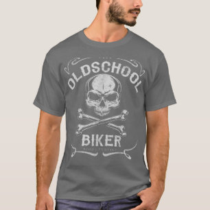 T-shirt Culture de l'ancienne école Cooles Biker Motorrad