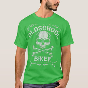 T-shirt Culture de l'ancienne école Cooles Biker Motorrad