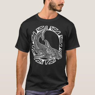 T-shirt Culture de requin Symbole Haka Danse Maori Nouvell