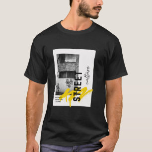 T-shirt Culture de rue esthétique urbaine photo monochrome