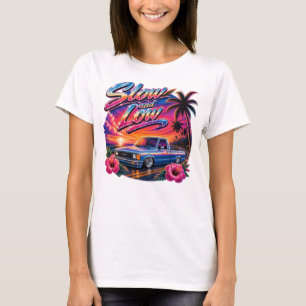 T-shirt culture hawaïenne - roulant lentement et bas