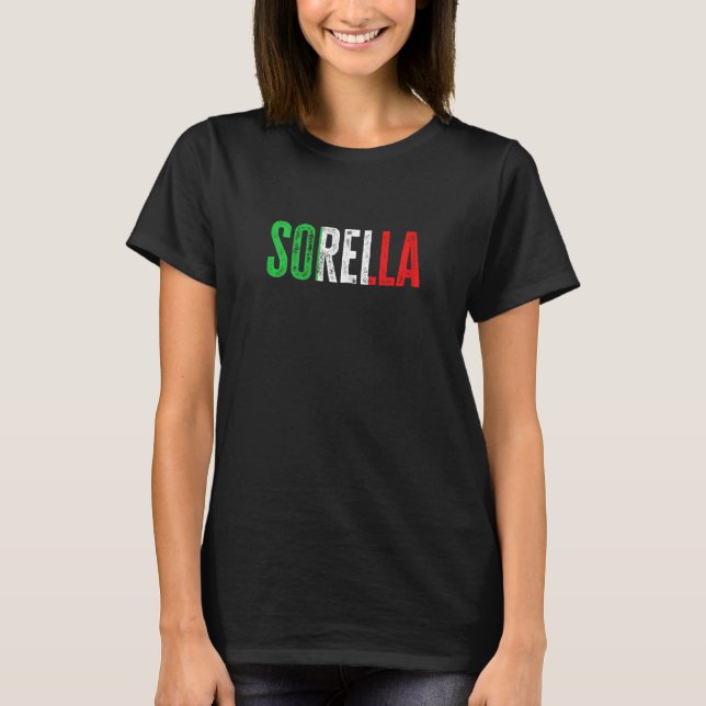 T-shirt Culture italienne Famille Italie Née Sorella (Devant)
