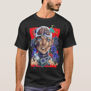 T-shirt Culture nerd noire Cyberpunk Afrofuturisme Robot