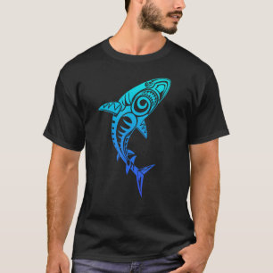 T-shirt Culture Shark Symbole Bleu, Haka Kia Ora Danse Nou