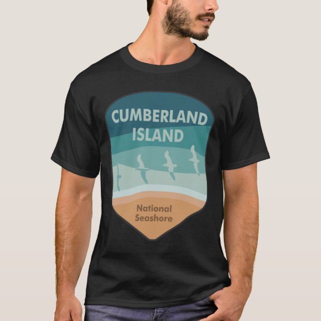 T-shirt Cumberland Island National Seashore Georgia Seagul (Devant)