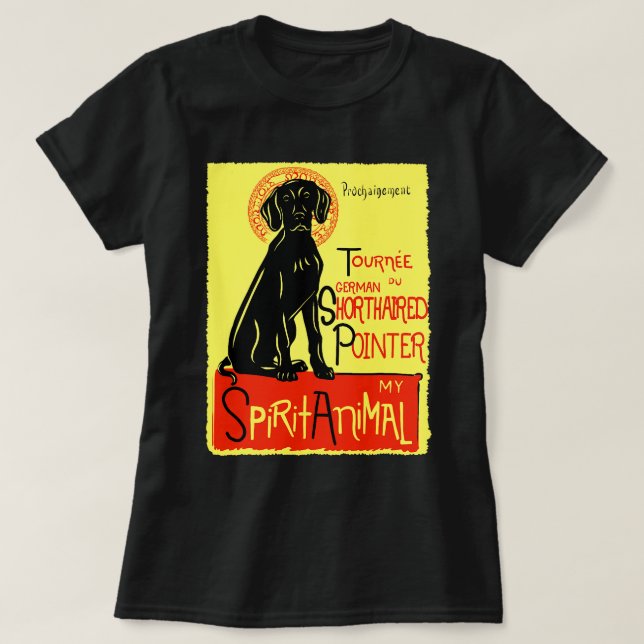 T-shirt Cume Allemand Pointer Dog Pointer Art Allemand Poi (Design devant)