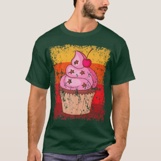 T-shirt Cupcake Boulangerie boulangerie Gâteau Vintage Rét
