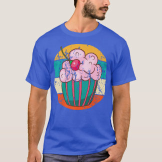 T-shirt Cupcake Boulangerie boulangerie Gâteau Vintage Rét