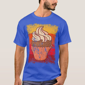 T-shirt Cupcake Boulangerie boulangerie Gâteau Vintage Rét