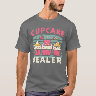 T-shirt Cupcake Dealer Kawaii Cute Fun Pastry Sweets Food
