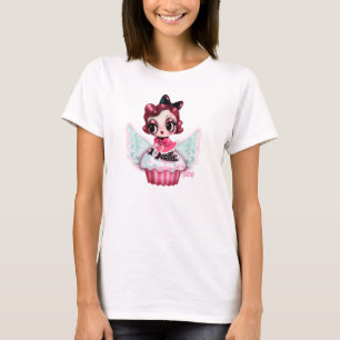 T-shirt Cupcake Heaven - Dottie on a Flying Cupcake!