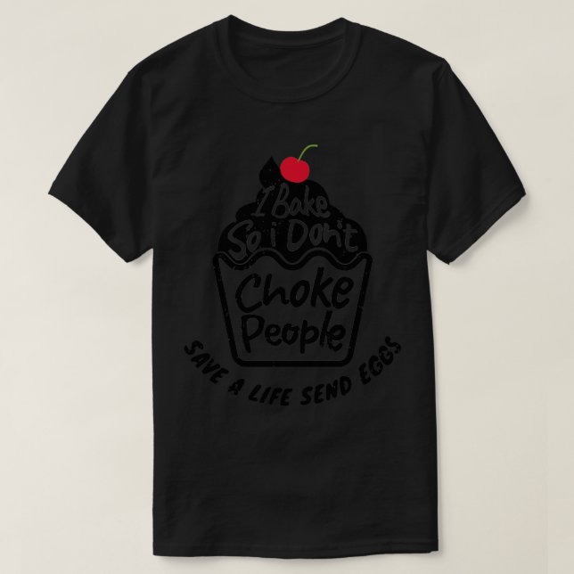 T-shirt Cupcake i bake (Design devant)