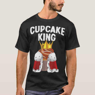 T-shirt Cupcake King Mens Cake Baking Lover Baker Cupcake
