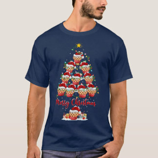 T-shirt Cupcake Lover Xmas correspondant Père Noël Cupcake