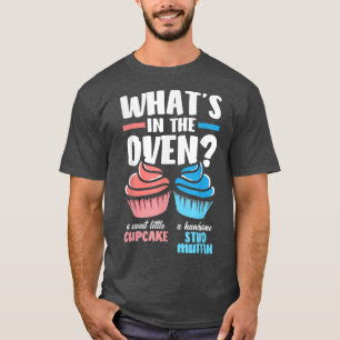 T-shirt Cupcake ou Muffin Baby shower Parti de révélation 