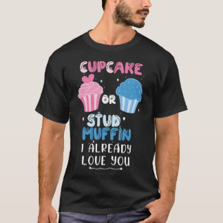 T-shirt Cupcake Ou Stud Muffin Je T'Aime Déjà Genre R