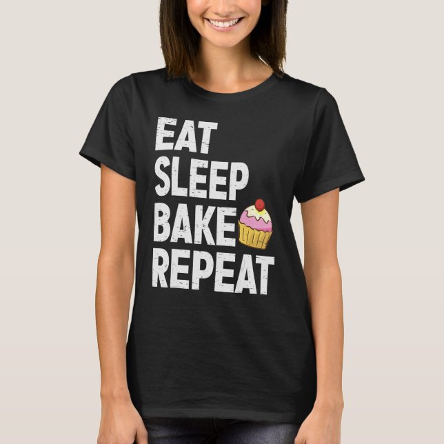 T-shirt Cupcake Pour Hommes Femmes Cuisine Bake Bake Boula (Devant)