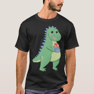 T-shirt Cupcake T-Rex Dinosaur Baker Pâtisserie Chef Dino 