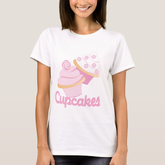 T-shirt Cupcakes cool Rose Candy (Devant)