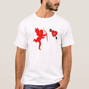 T-Shirt Cupid and Heart Red