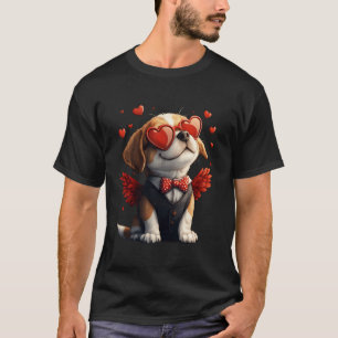 T-shirt Cupid Beagle Saint-Valentin Cadeaux pour amateur d