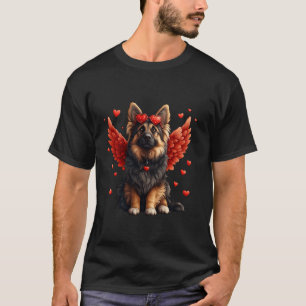 T-shirt Cupid Berger Allemand Saint-Valentin Amateur de Ch