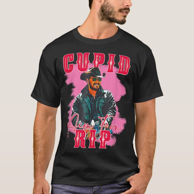 T-shirt Cupid vise Rip Saint-Valentin Cowboy occidental am (Devant)