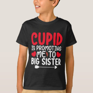 T-shirt Cupidon me promeut à la Saint-Valentin grande sœur