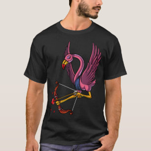 T-shirt Cupidon oiseau flamant rose mignon