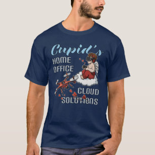 T-shirt Cupid's Home Office, Drone Valentine's Day