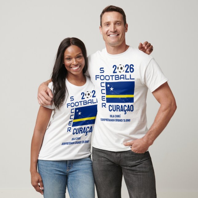T-shirt CURACAO KORSOU CURAÇAO Football Soccer 2026 (Unisexe)