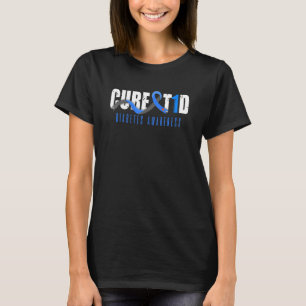 T-shirt Cure T1D Sensibilisation au diabète Type 1 Pancre