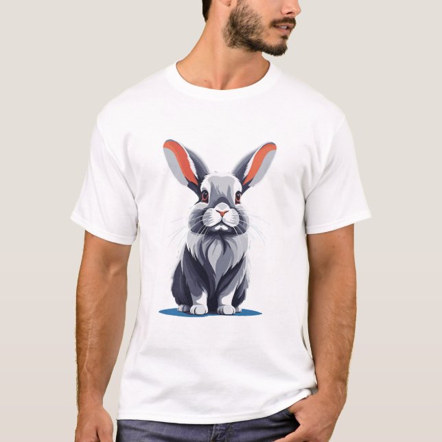 T-shirt Curieux Cottontail (Devant)