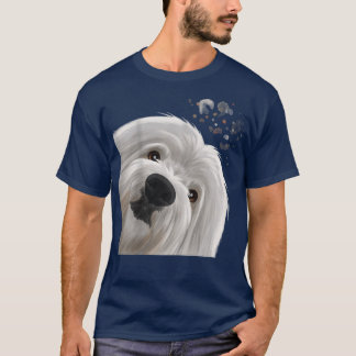 T-shirt Curieux Funny Chien Coton de Tulear