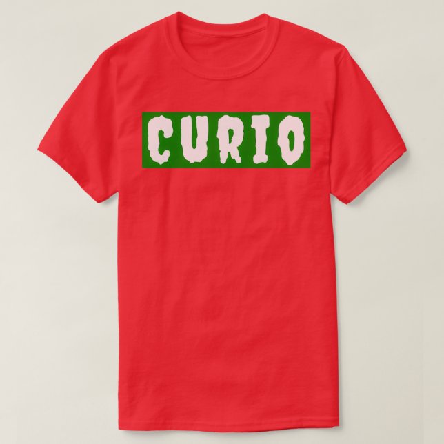 T-shirt curio vert (Design devant)
