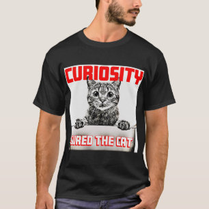 T-shirt Curiosité soignée Chat