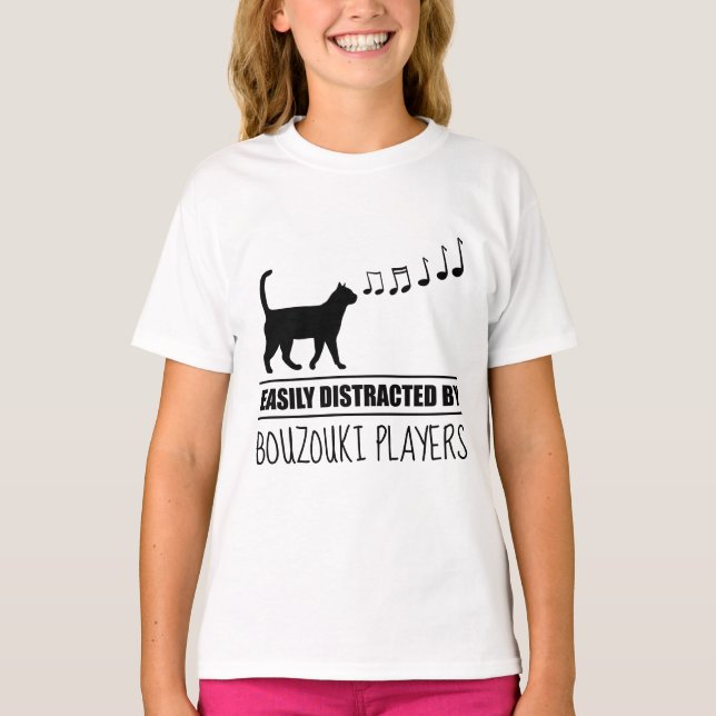 T-shirt Curious chat facilement distrait par les joueurs B (Devant)