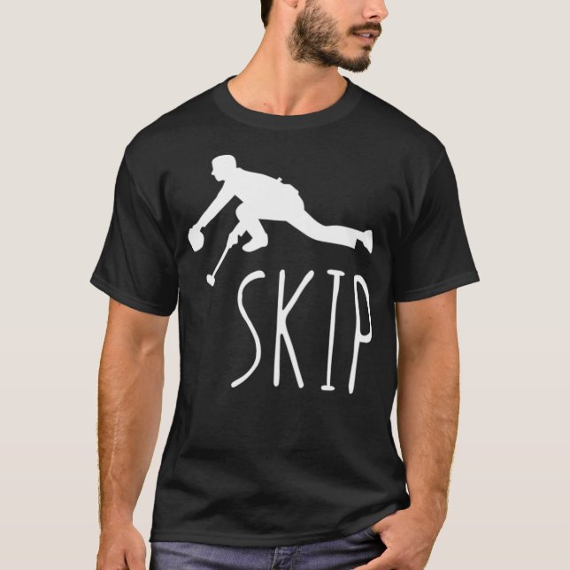 T-shirt Curling amusant Sauter Cool Curler cadeau (Devant)