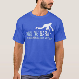 T-shirt Curling Baba Funny Curler traîneau cadeau