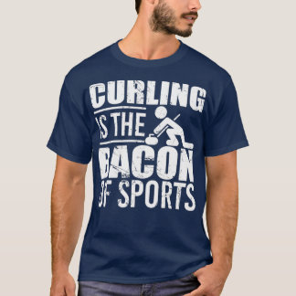 T-shirt Curling Curling Lecteur Curling Curling Est Le Bac