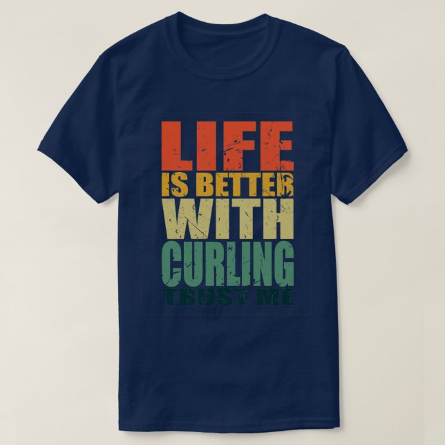 T-shirt Curling Dit Drôle 6 (Design devant)