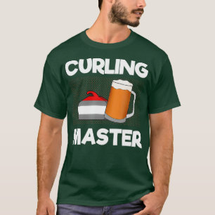T-shirt Curling drôle et boisson de bière I Beer Lover I