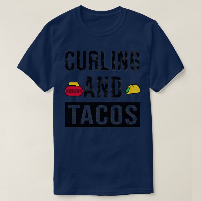 T-shirt Curling Et Tacos (Design devant)
