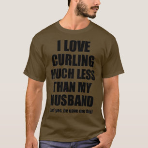 T-shirt Curling Femme Drôle Valentine Idée Cadeau Pour Mon