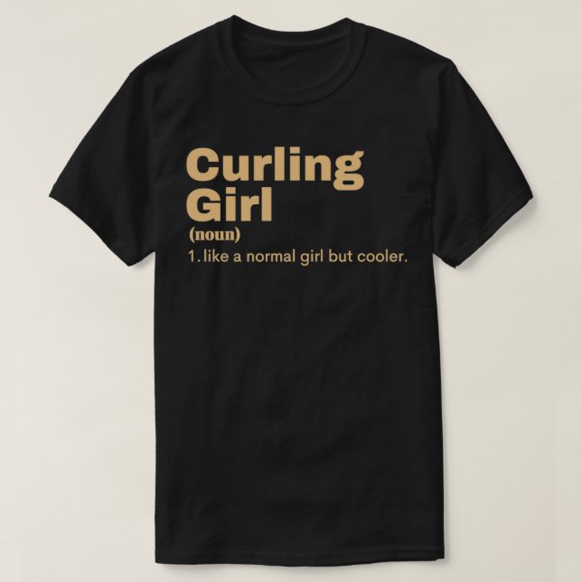 T-shirt Curling Girl Curling 5 (Design devant)