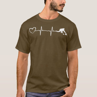 T-shirt Curling Heartbeat Curling EKG Heartline Curler Ice
