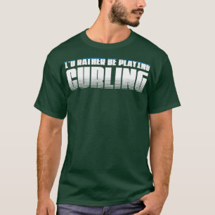 T-shirt Curling Jouer Curling